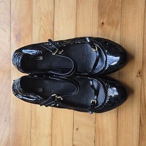 Miu Miu Patent Leather Mary Jane Ballet Flats